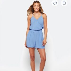 Market & Spruce Blue Romper